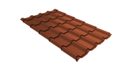 Профиль волновой камея 0,45 Drap TR RAL 8004 терракота