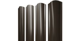 Штакетник Круглый фигурный 0,5 Velur X RR 32 темно-коричневый