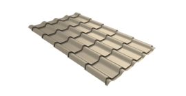 Профиль волновой камея 0,45 PE RAL 1015 светлая слоновая кость